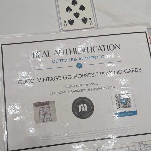 🎂 Gucci Playing Card- 1 Lucky person will get a Gucci Bag 🎂 - Picture 2 of 3